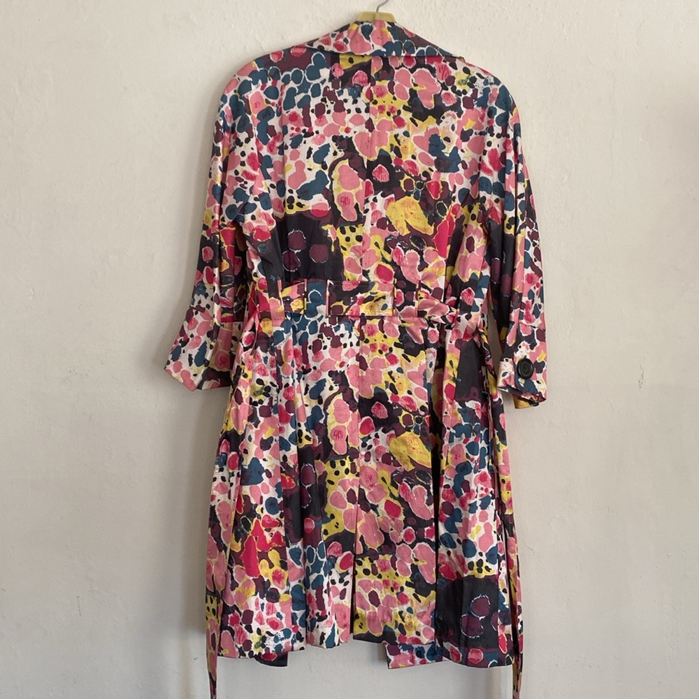 NWT Vertigo Paris New Colorful Double-Breasted Trench Coat SZ Medium - Picture 10 of 12